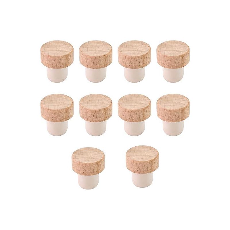 T-förmiger Flaschenverschluss, 10er-packung, Wiederverwendbarer Korken Für Öle, Getränke Oder Alkoholische Getränke, Klassische T-form, Ideal Für Wein, Spirituosen Oder Würzmittel.