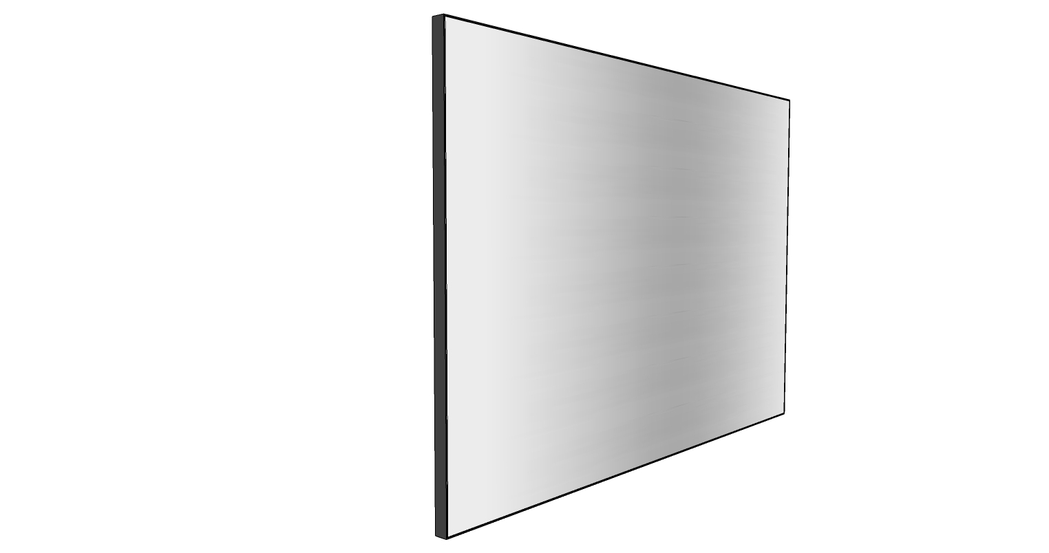Riho Framed Spiegel Mit Sensor, Schwarz, 205533