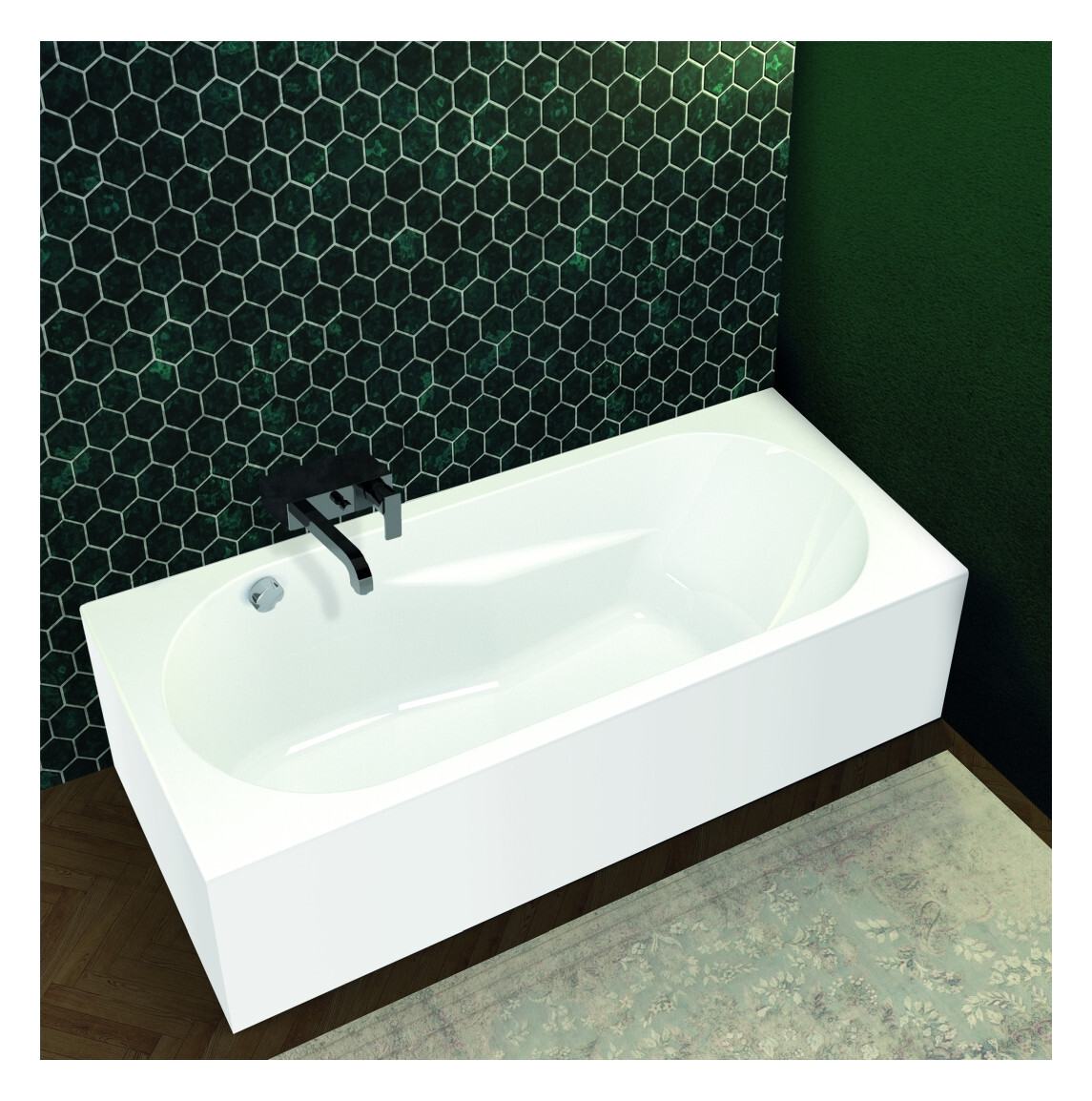 Riho Lazy Badewanne, Version Links, Plug&play-variante, 1-sitzer,