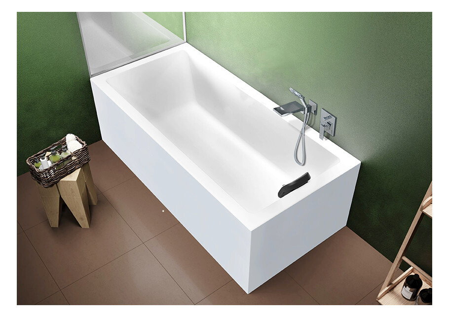 Riho Rethink Cubic Rechteck-badewanne, Einbau, Mit Ab- Und