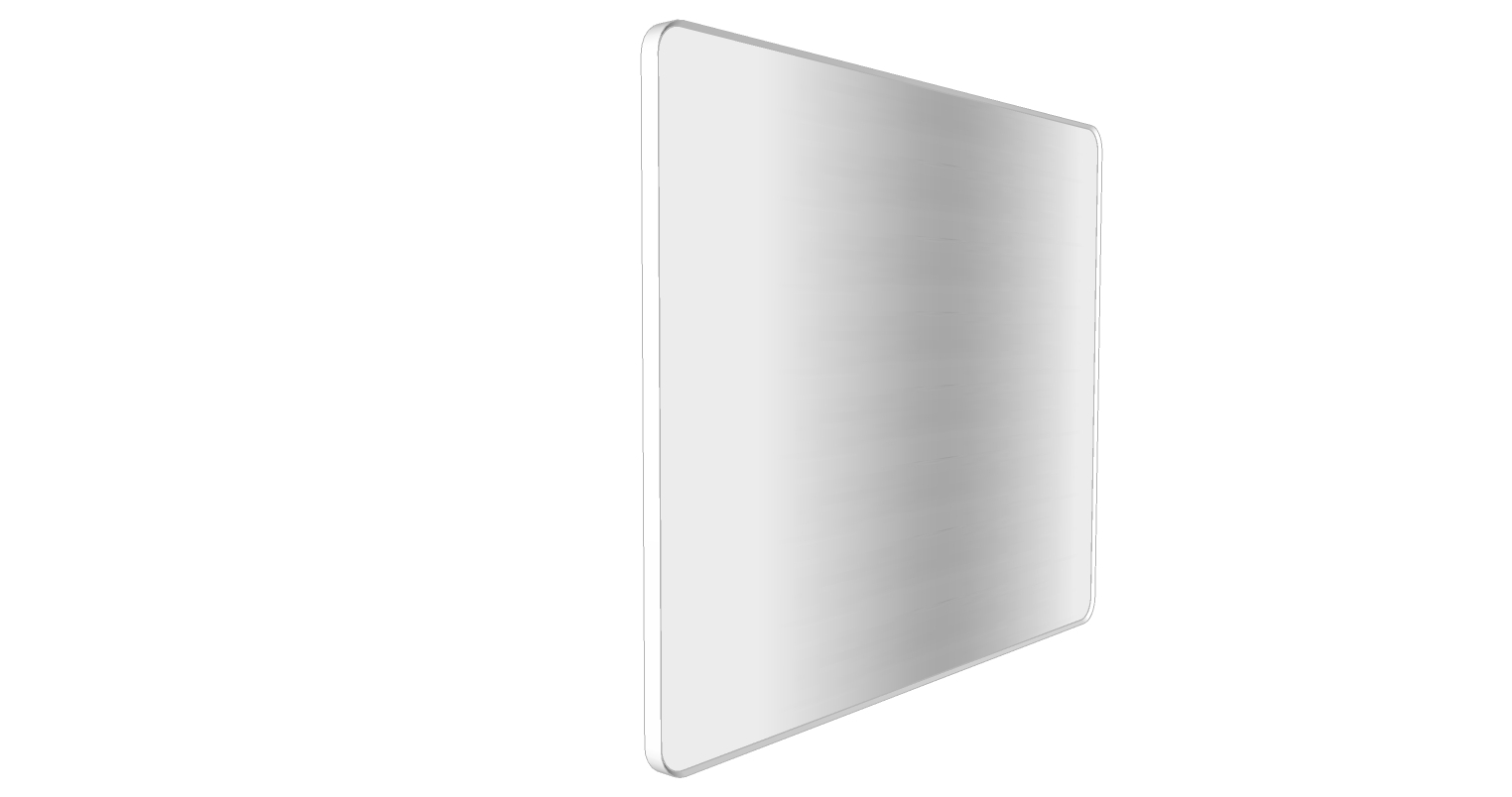 Riho Shield Spiegel Rechteckig, Mit Sensor, Weißer Rand, 205547