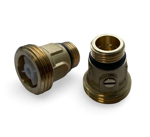 Absperrset Für Zirkulationspumpen G 1/2" X G 1" Kugelhahn Rückschlagventil Schwerkraftbremse