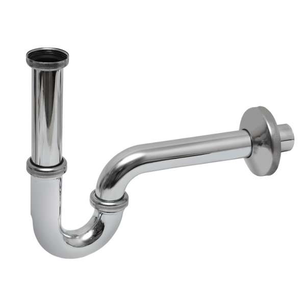 Röhrengeruchverschluss, Siphon Plus, Röhrensiphon M. Verlängertem Tauchrohr 1 1/4" X 32mm Edelstahl
