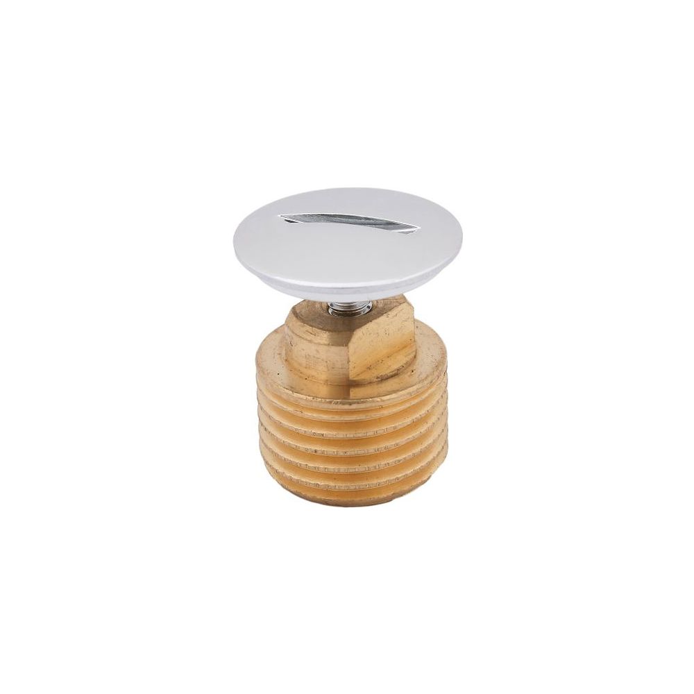 Schlösser Verschlussstopfen Mit Verchromter Schlitzschraube, Dn 15, 1/2" Messing