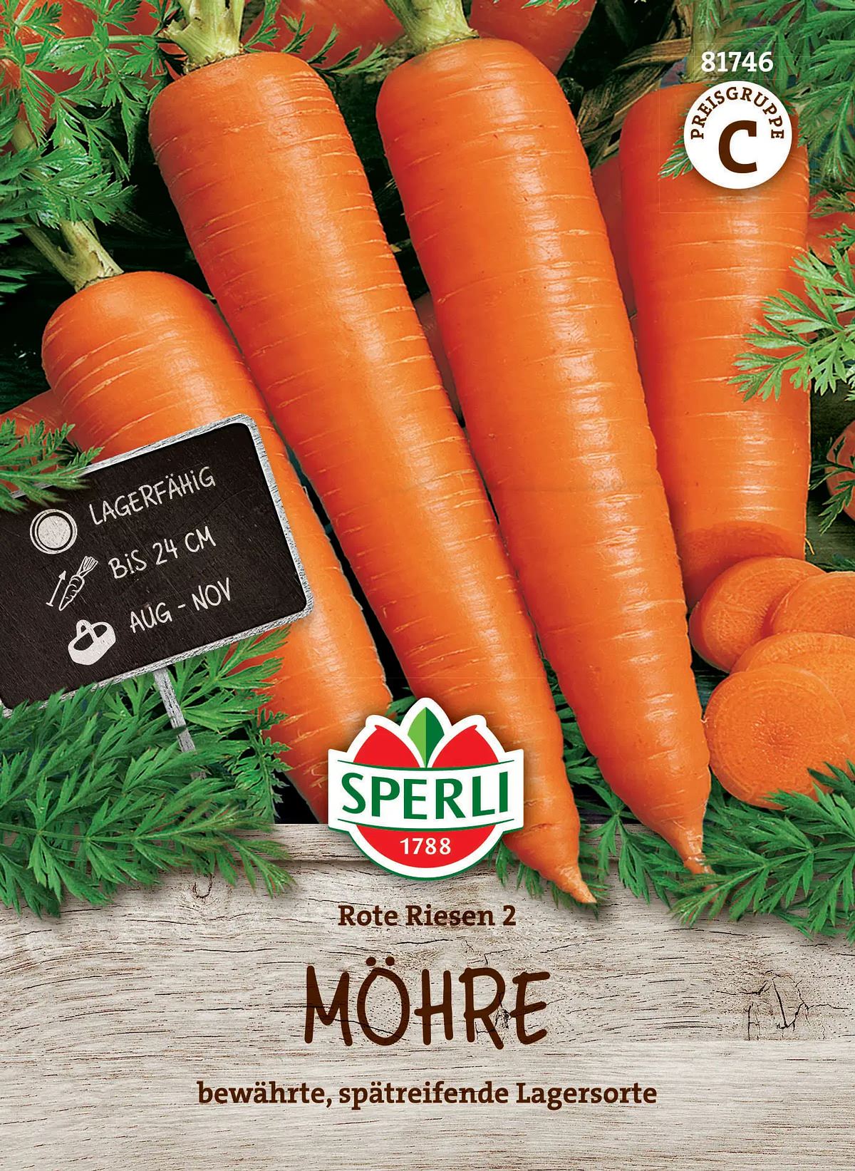 Sperli Möhren Rote Riesen 2 - Gemüsesamen