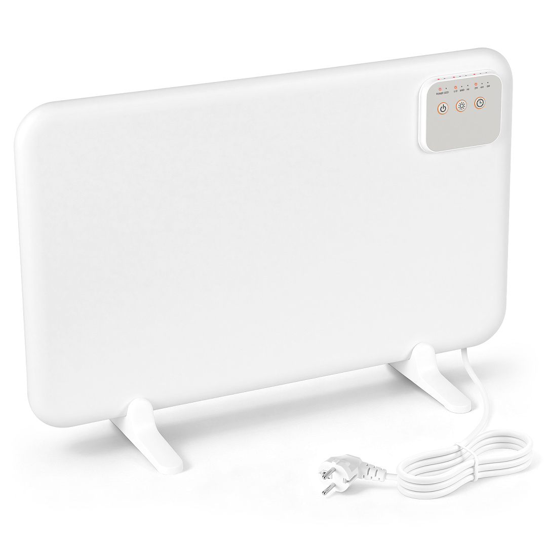 Tolletour Infrarotheizung 120w Metall Untertischheizung Heizpaneel Schreibtisch Timer Standfüße