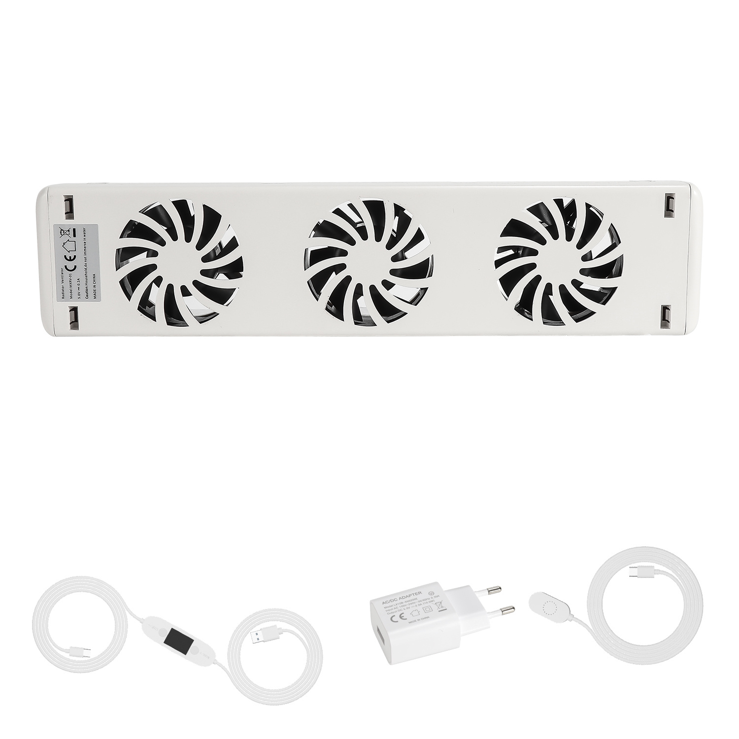 Tolletour Heizkörperventilator 3 Lüfter, 1er-set, Magnet, 30 Cfm, Thermostat