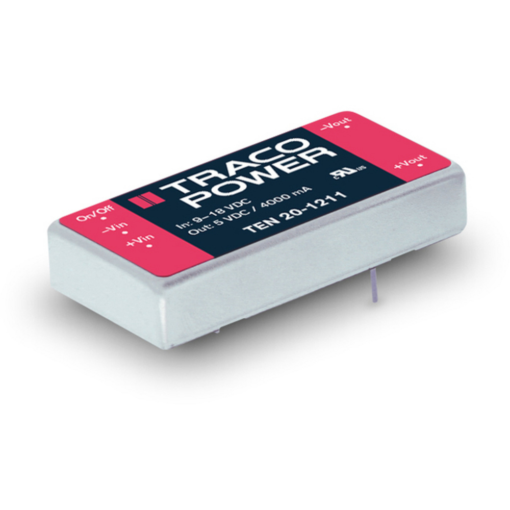Tracopower Ten 20-2412 Dc/dc-wandler, Print 24 V/dc 12 V/dc 1.67 A 20 W Anzahl Ausgänge: 1 X Inhalt
