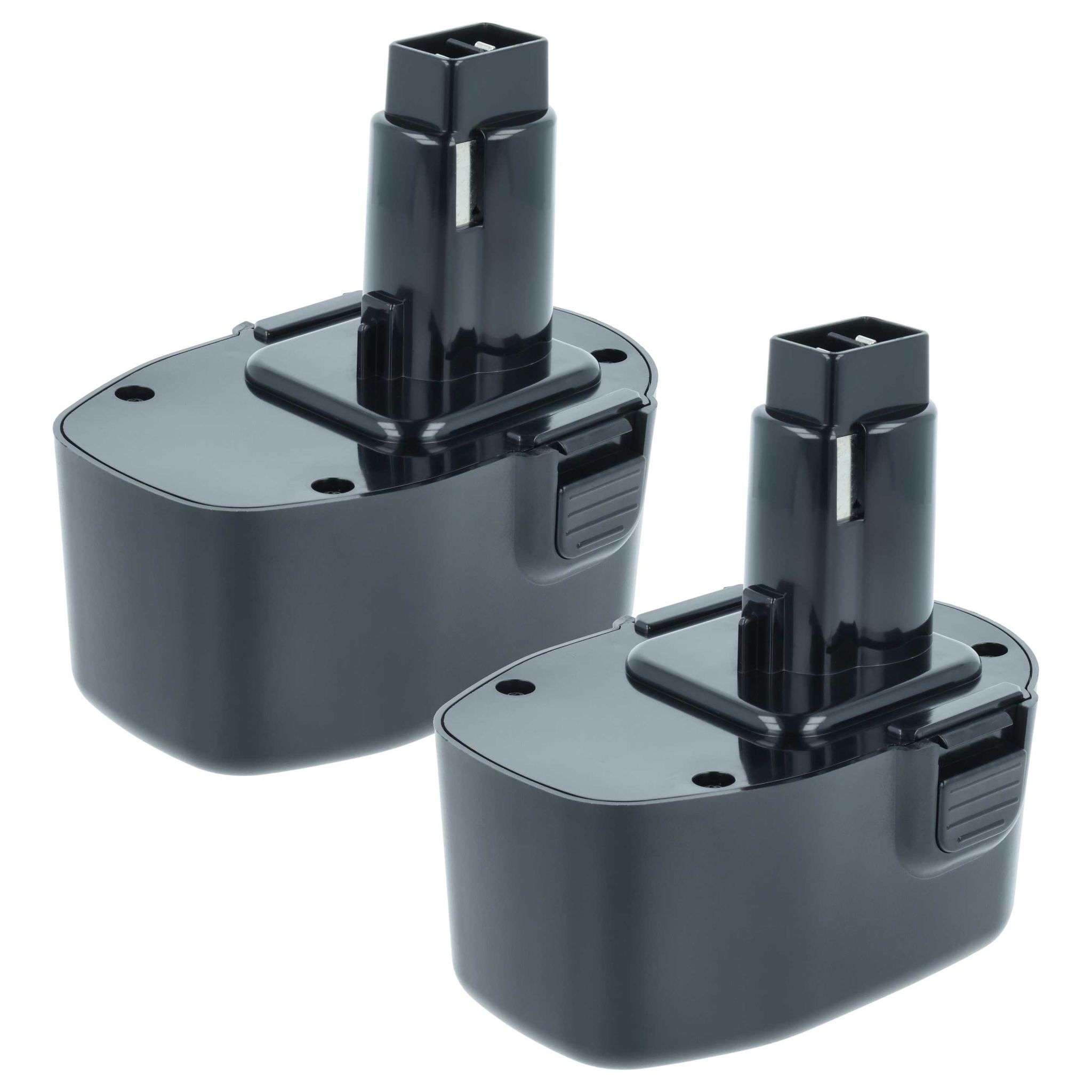 Vhbw 2x Akku Kompatibel Mit Black & Decker Cd14, Cd1402k2, Cd1440k, Cd14ca Für Cd140gkr, Cd140gk, Cd140gk2 Werkzeug (2000 Mah, Nimh, 14,4 V)