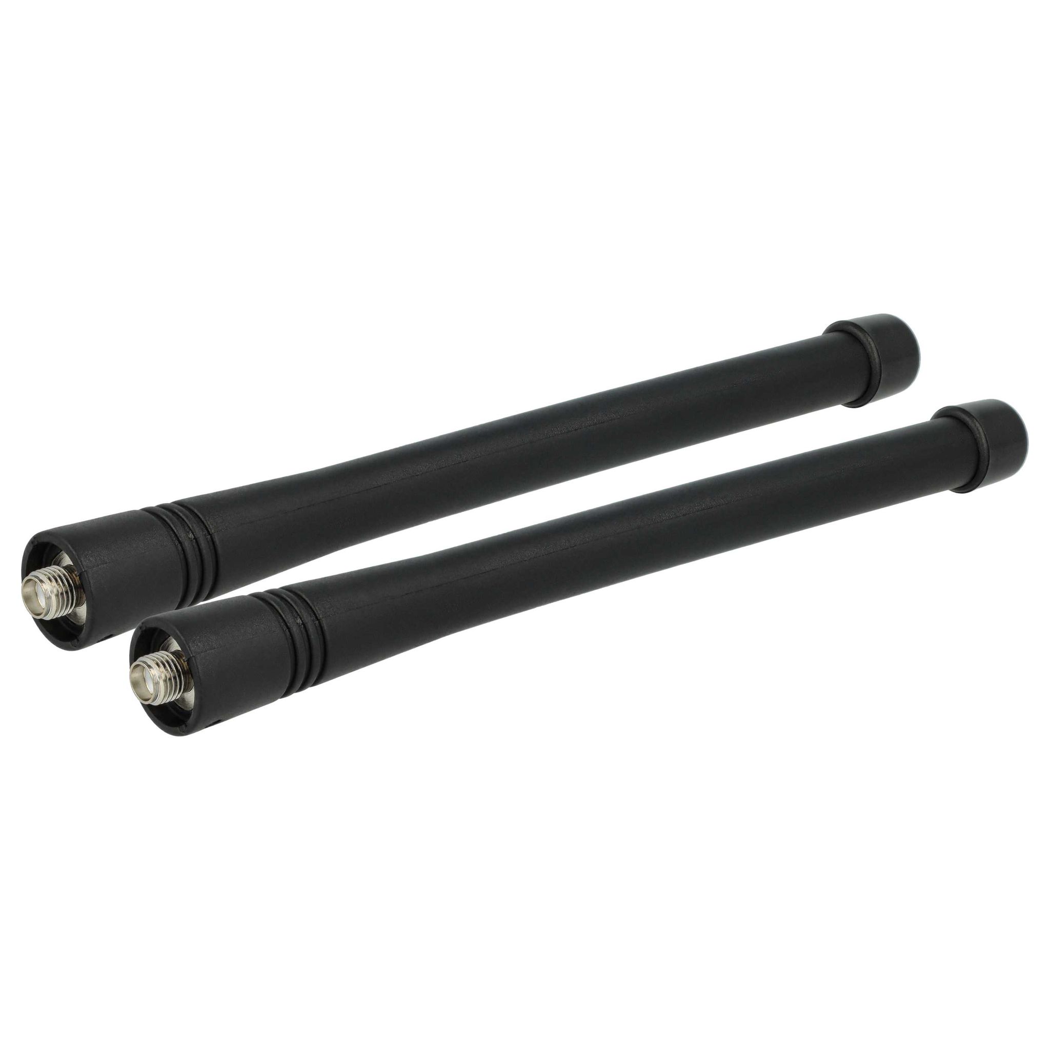 Vhbw 2x Antenne Kompatibel Mit Kenwood Tk-385, Tk-390 Funkgerät - 15,3 Cm Schwarz