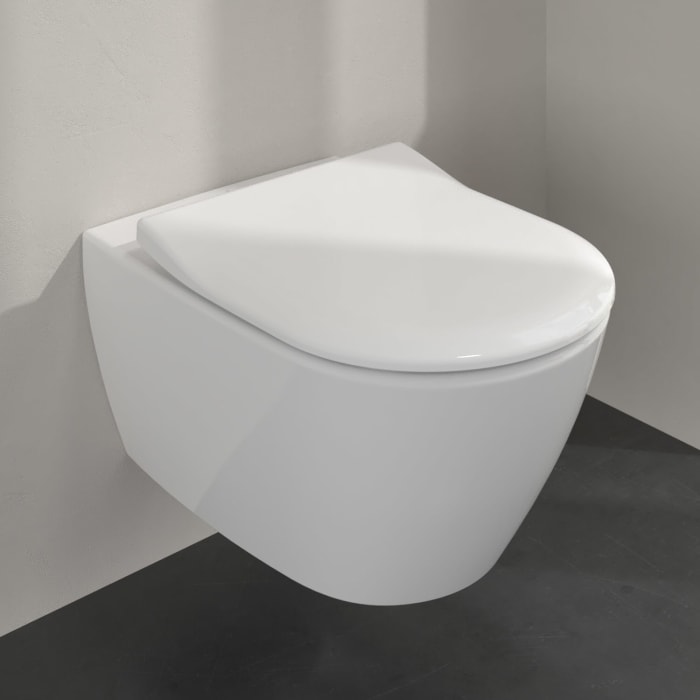 Villeroy & Boch Taro Wc Und Wc-sitz Slimseat Mit Absenkautomatik