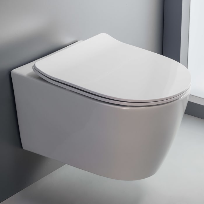 Kronenbach Tube Wand-wc-set Spülrandlos Inkl. Wc-sitz Slim