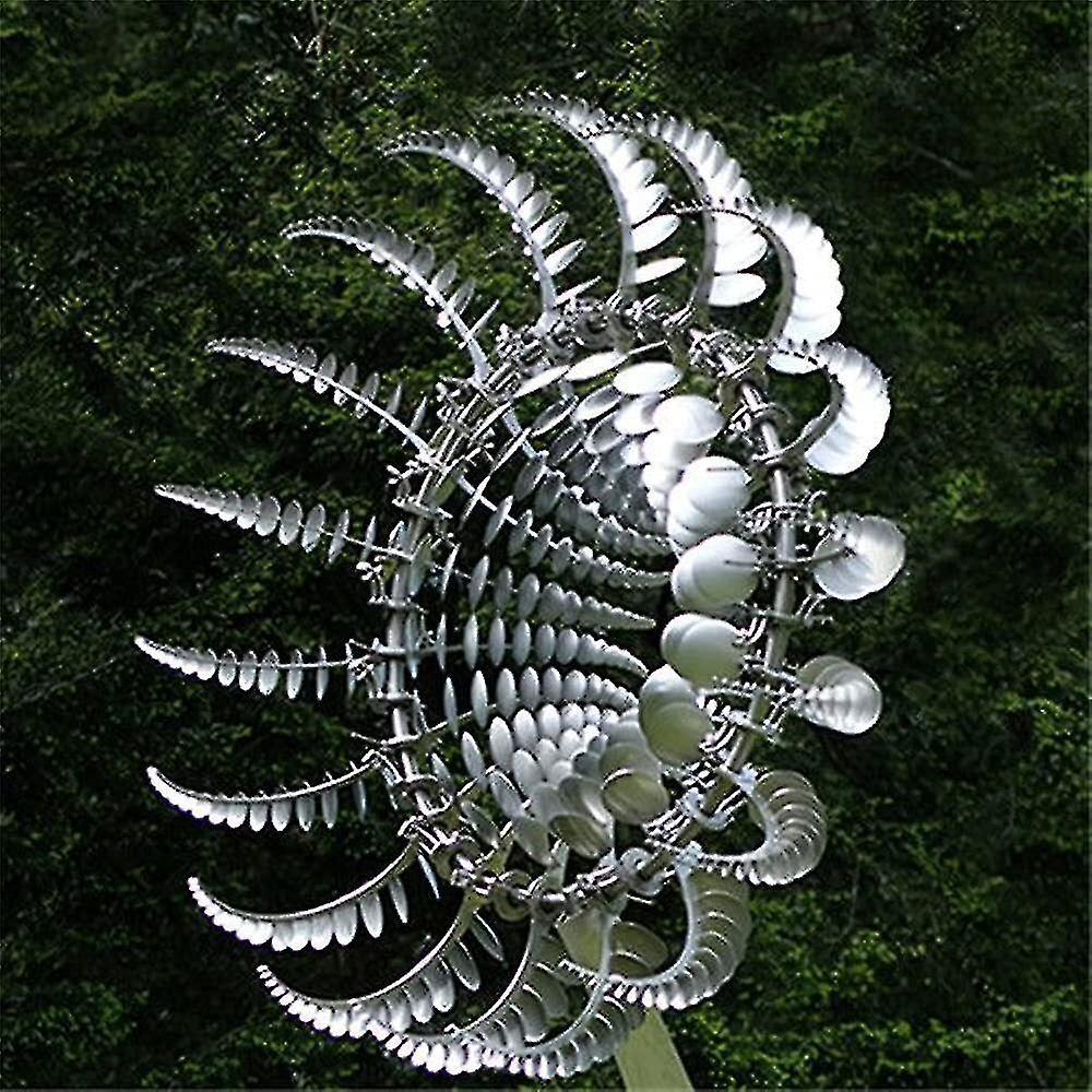 Magische Metallwindmühle Zur Gartendekoration – Einzigartige Und Magische 3d-metallwindmühle