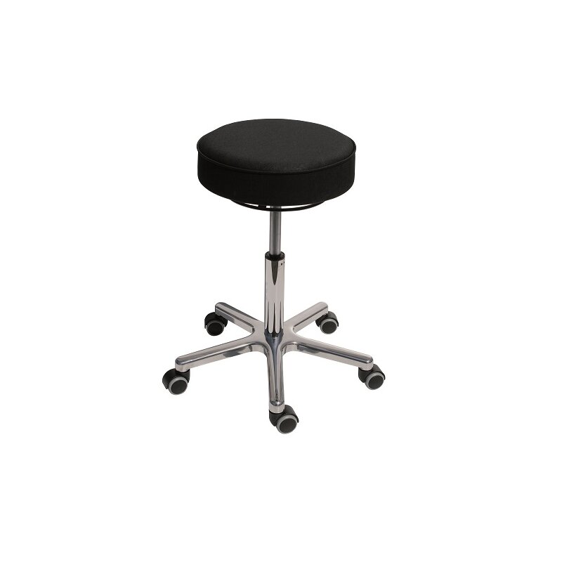Arbeitshocker Pu-sitz Mit Alufußkreuz Und Rollen