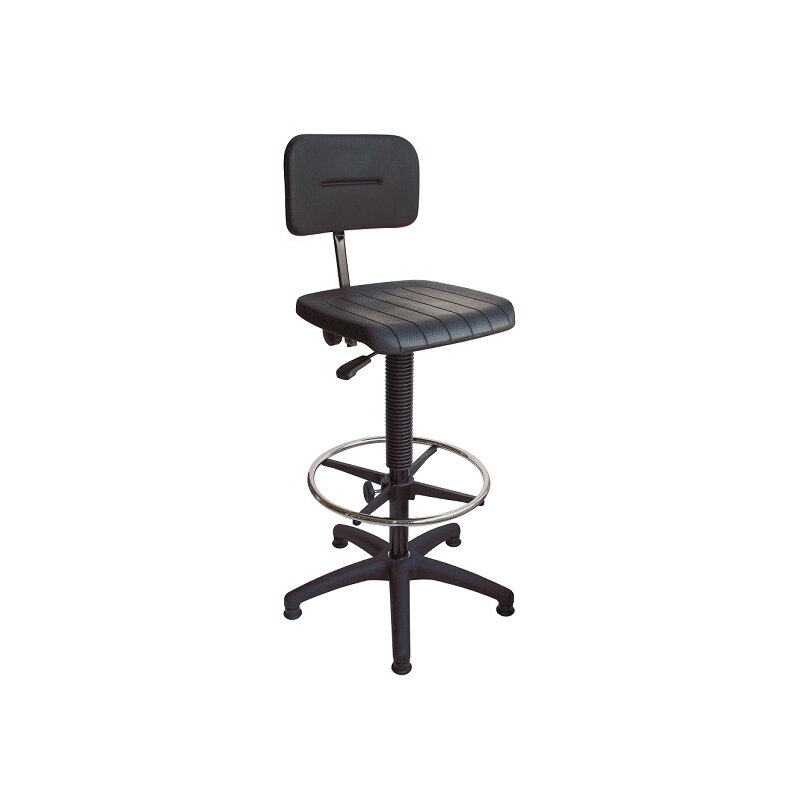 Arbeitsstuhl Mit Pu-sitz, Gleiter Und Fußring
