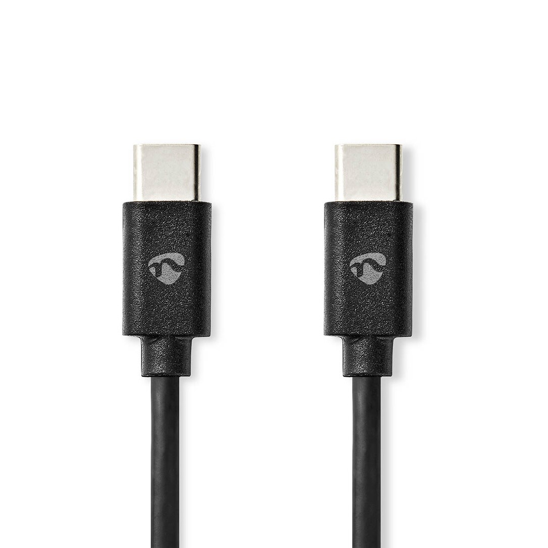 Nedis Usb-kabel / Usb 2.0 / Usb-c™ Stecker / Usb-c™ Stecker / 60 W / 480 Mbps / Vernickelt / 3.00 M / Rund / Pvc / Schwarz / Box