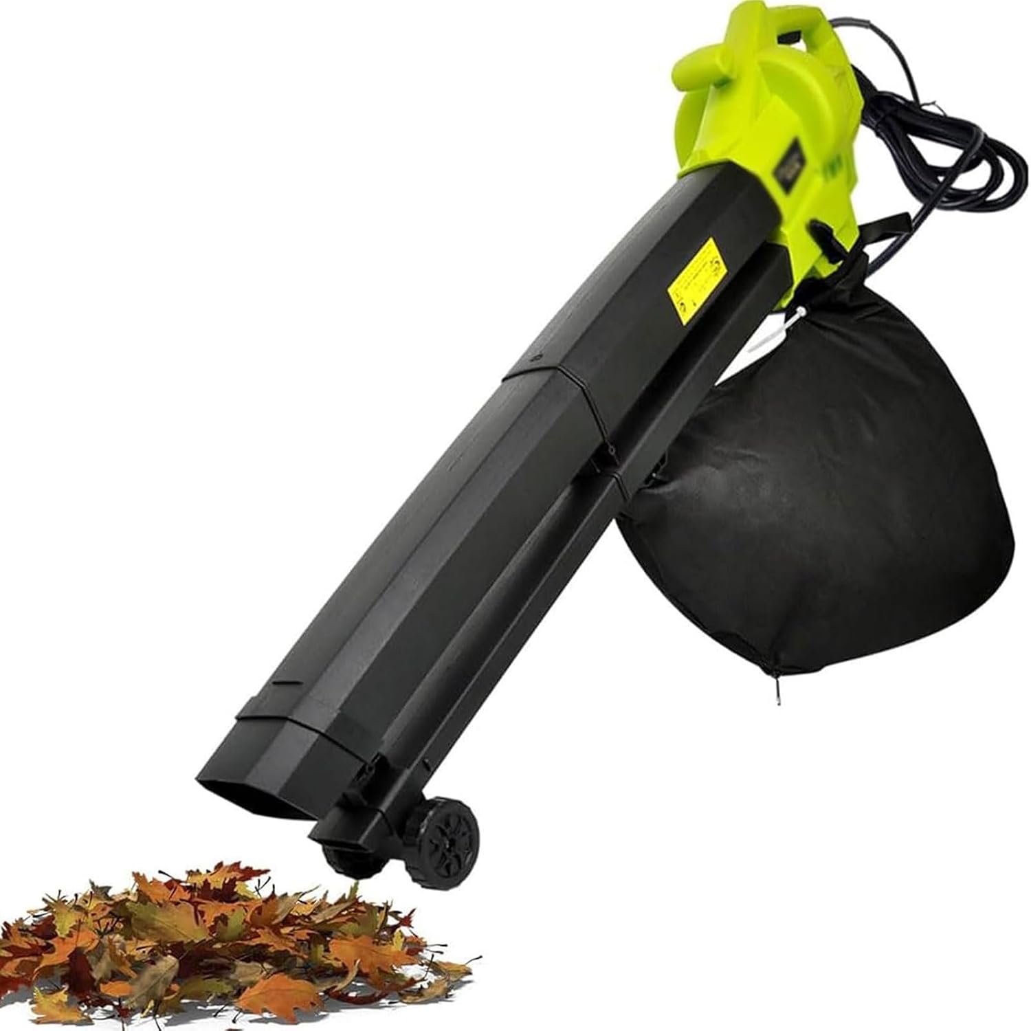 3-in-1 Laubbläser, Laubsauger Und Häcksler 3000w Mit 40l Fangkorb Für Terrasse Und Rasen.