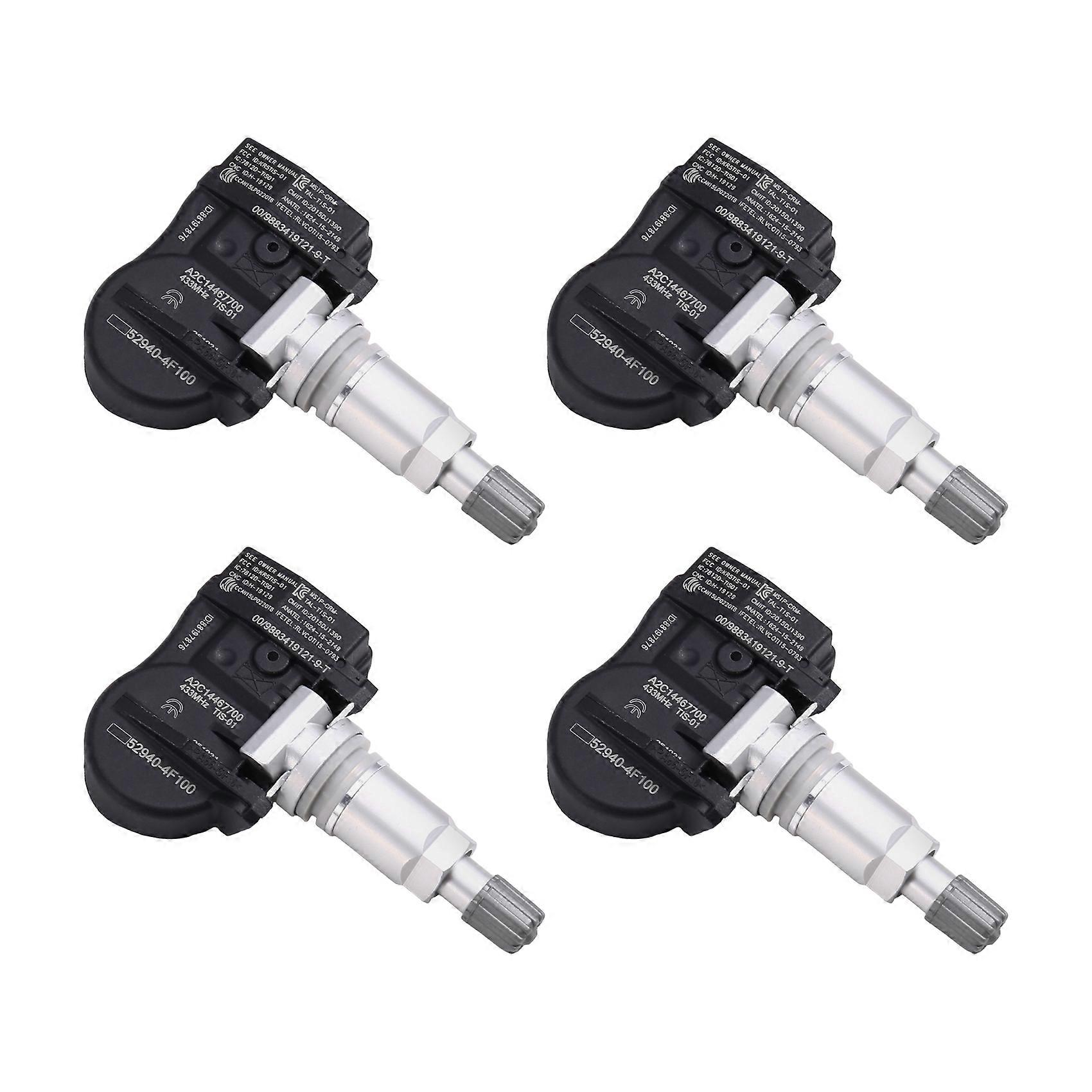4 Stück 52940-4f100 Reifendrucksensoren 433 Mhz Für Hyundai Grand Starex H-1 Wagon 2015–2018 529404f100