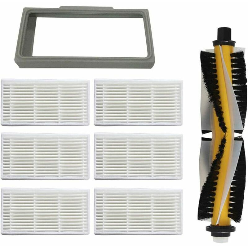 Staubsauger-ersatz-set, Filter, 6 Stück Und Filterrahmen, Rollenbürste Für Proscenic 780t 790t Staubsauger Lycxames