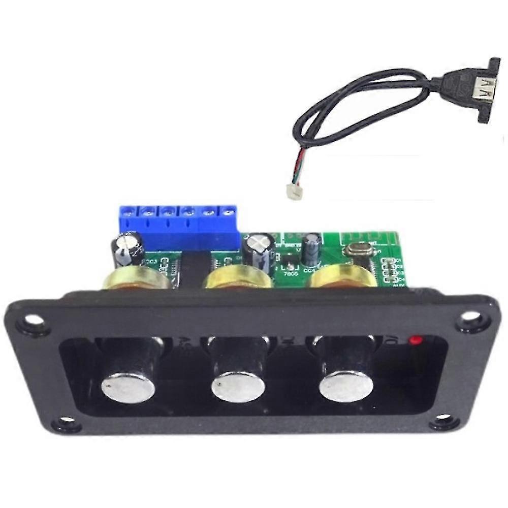 Bluetooth 5.0-verstärker-leistungs-audioplatine, 30-w-mono-stufen-leistungsverstärkerplatine, U-disk-decoder, Weiß