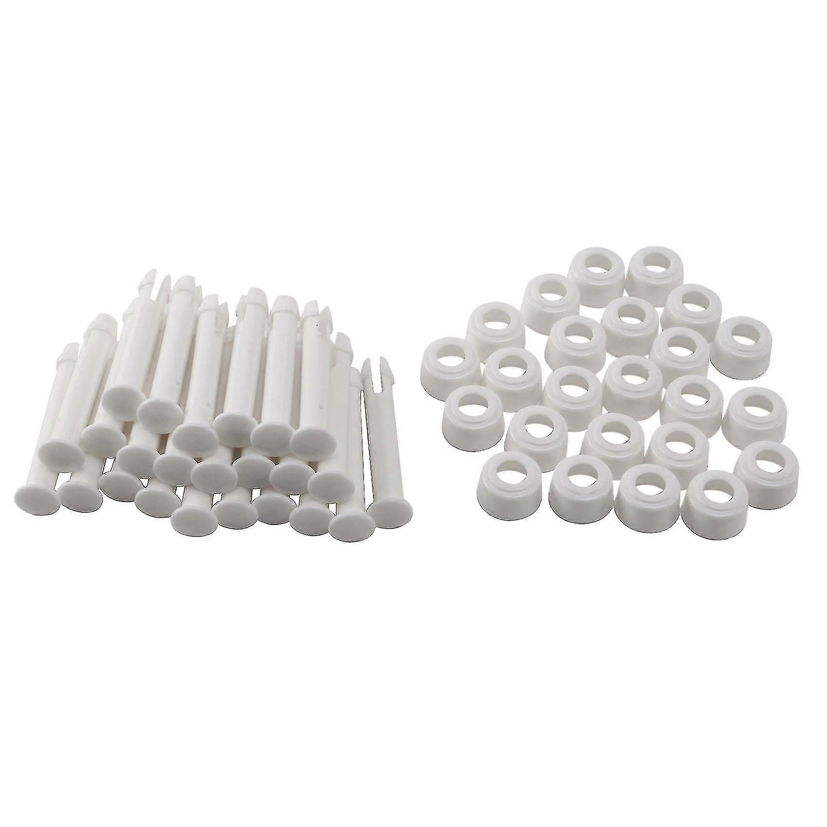 24 Stück Abs-pool-verbindungsstifte, 6 Cm/2,36 Zoll Kappenset Dichtungen Für Schwimmbad-ersatzteile 28270-28273