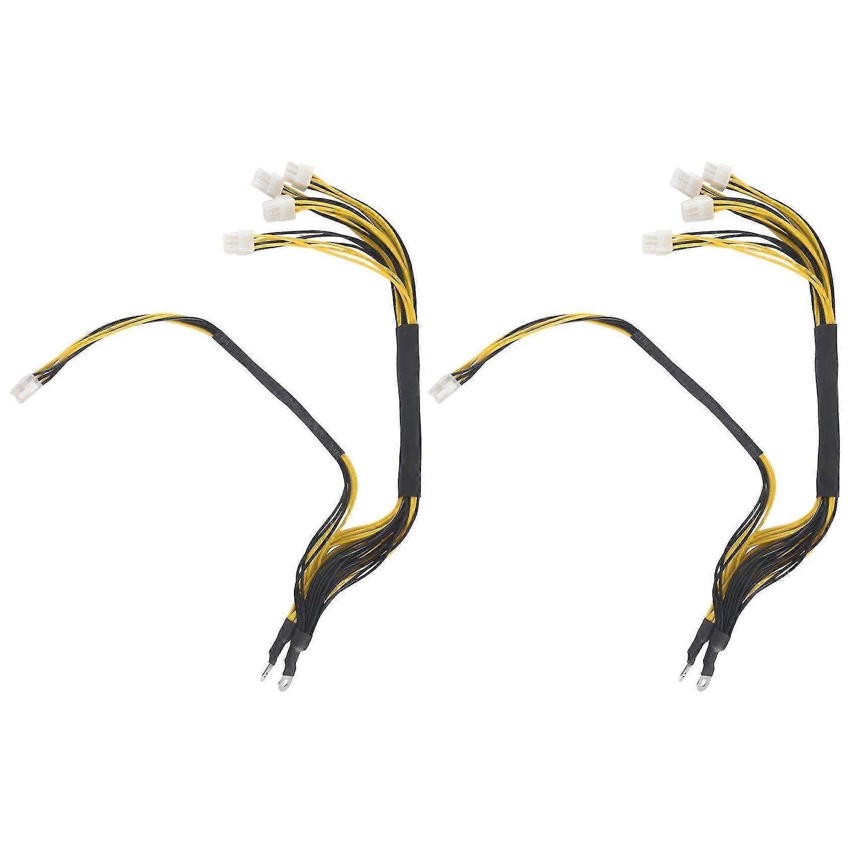 2 Stück 1200 W 1600 W Ausgangskabel 6-poliger Pcie Powers-anschluss Für Bitmain Antminer Apw3 / Apw3+ / Apw3++
