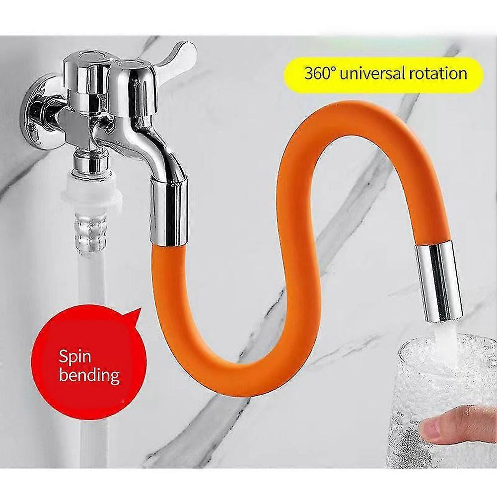 Flexibler Silikonschlauch, Küchenarmatur-zubehör, Universelle Schnittstelle, 360-grad-wasserhahnverlängerung