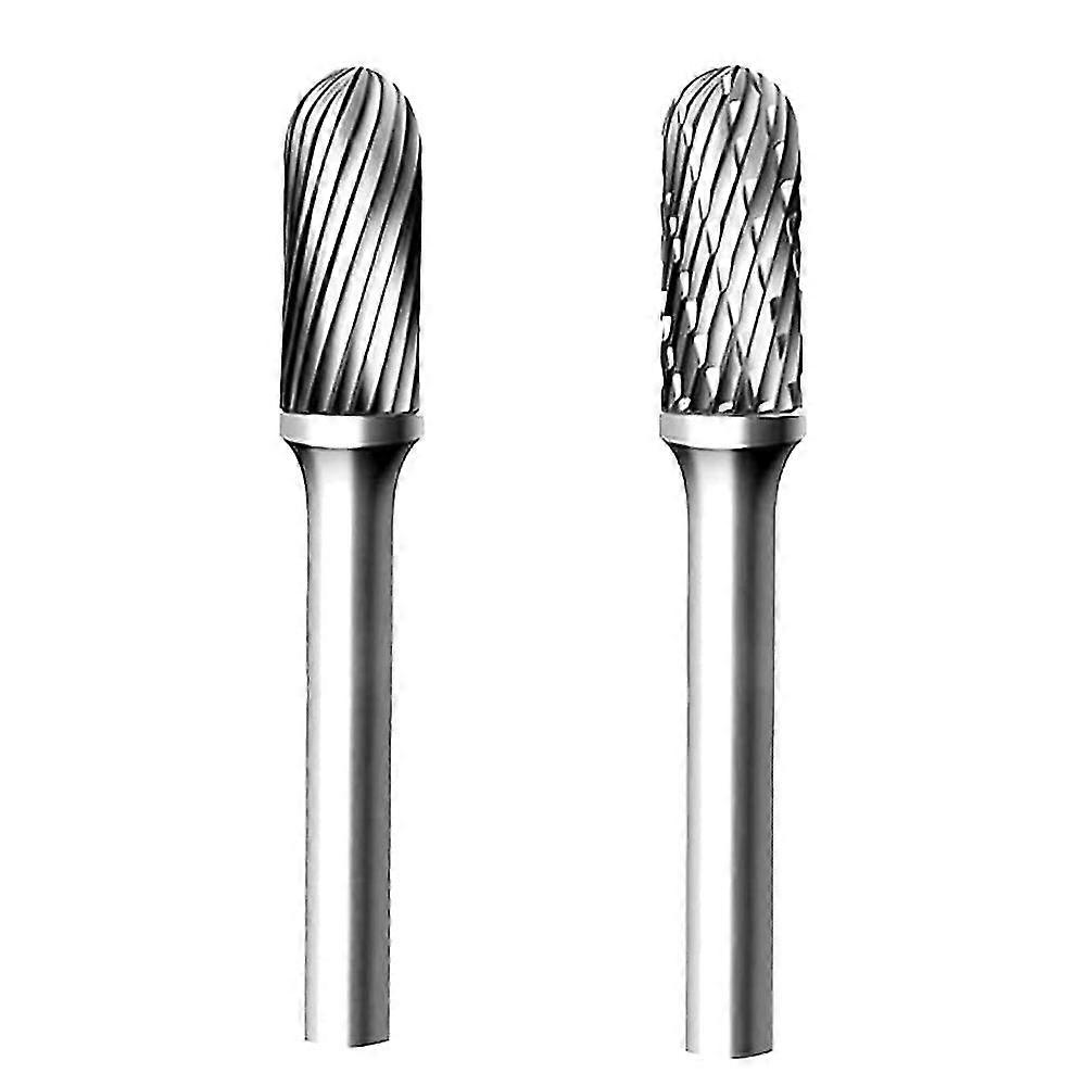 2 Stück 10 Mm Aluminium-schneidbits, Einzel-/doppelklinge, Wolframkarbid-fräsfeile Mit 1/4 Schaft Für R