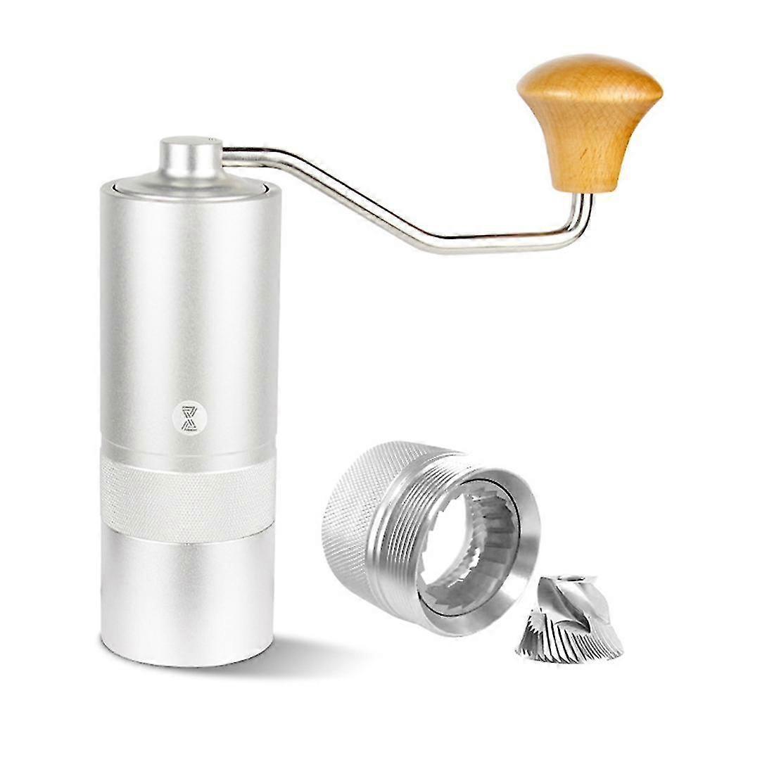 Tragbare Manuelle Kaffeemühle Espresso Kaffeebohnenmühle Edelstahl Gratmühlen Handgefertigt