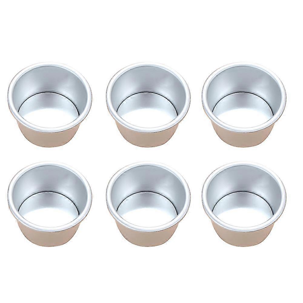 6 Stück 5,1 Cm Runde Mini-kuchenform Mit Abnehmbarem Boden, Puddingform, Kuchenform, Backform, Diy-werkzeug