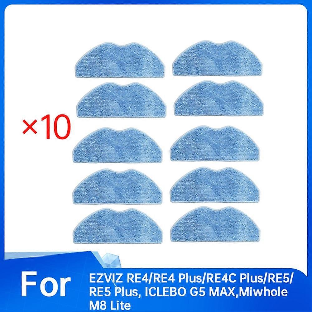 10er-pack Reinigungstücher Für Die Staubsauger Ezviz Re4/re4 Plus/re4c Plus/re5/re5 Plus, Iclebo G5 Max Und Miwhole M8 Lite