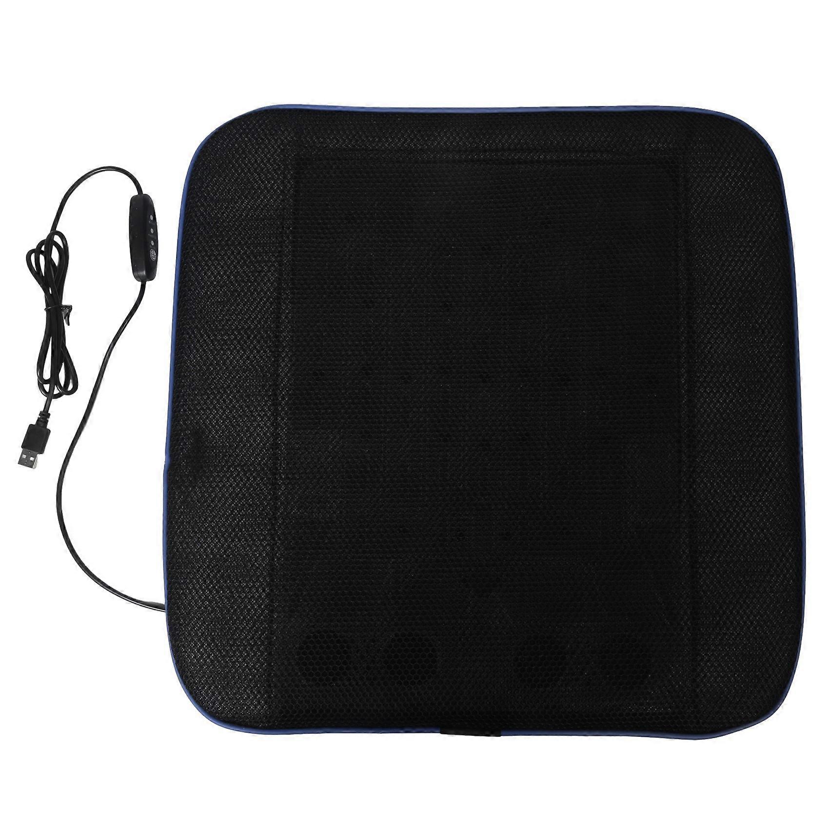 Universal Kühlung Auto Luftbelüftete Lüfter Kissen Auto Pad Belüftung Kissen Usb Auto Kissen Schwarz