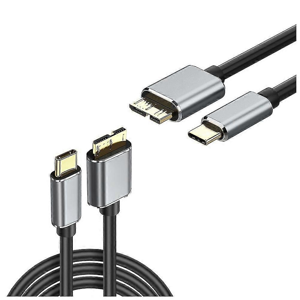 2er-pack Usb-c-auf-b-3.0-kabel 5 Gbit/s, Typ-c-auf-b-festplattenkabel, B-auf-usb-c-kabel Für Laptop (3,3 Fuß)