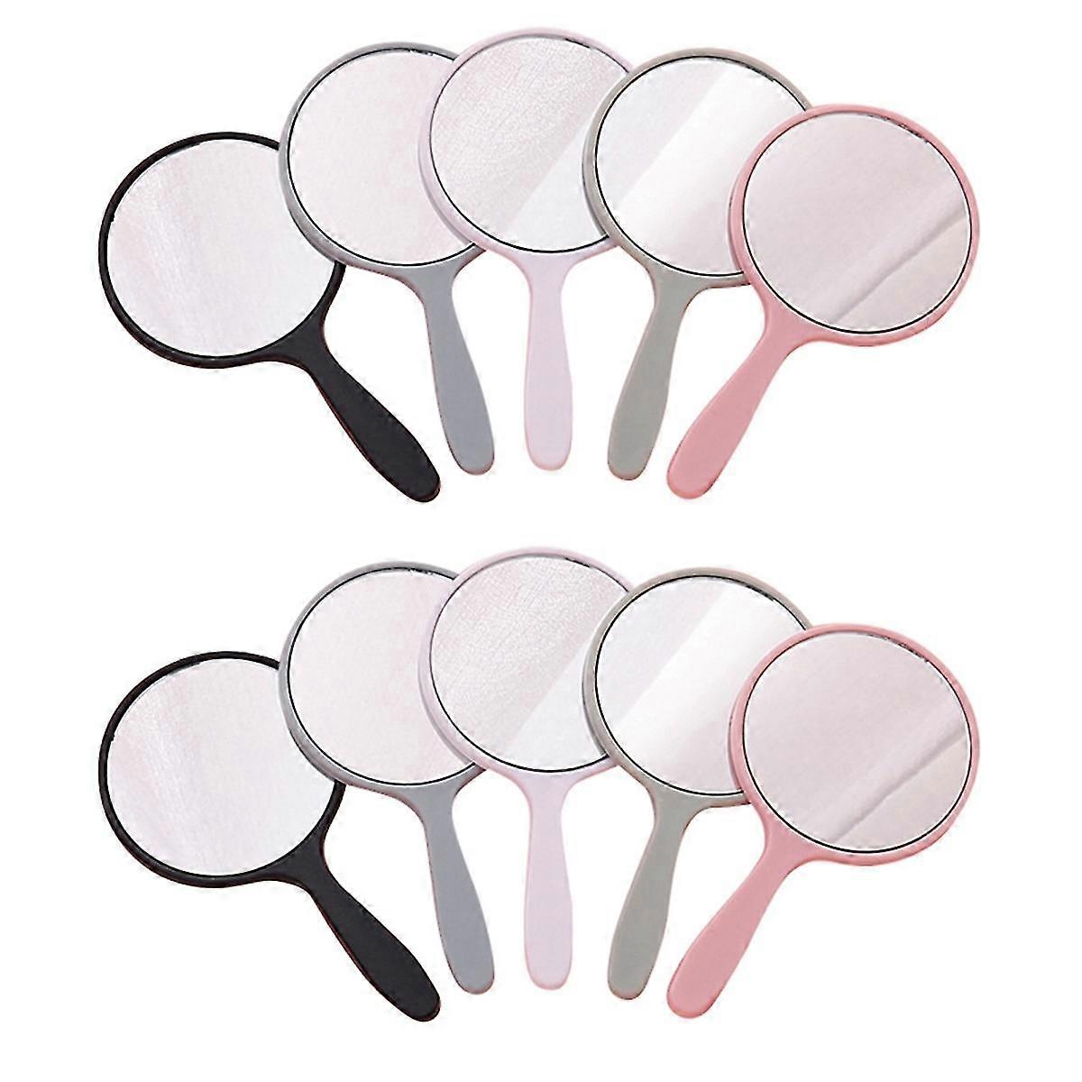 10 Stück Handheld S S Tragbares Rundes Reise-make-up Für Reisen