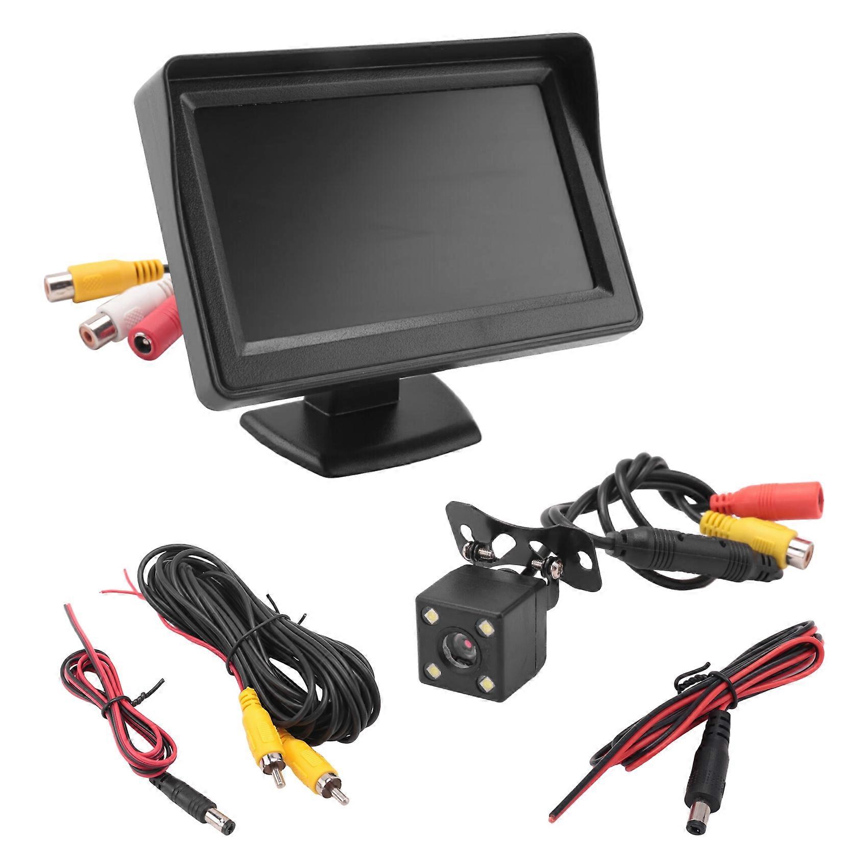 Universelle Hochauflösende 12-v-auto-rückfahrkamera Mit 4,3-zoll-desktop-led-bildschirm Zur Rückfahrüberwachung