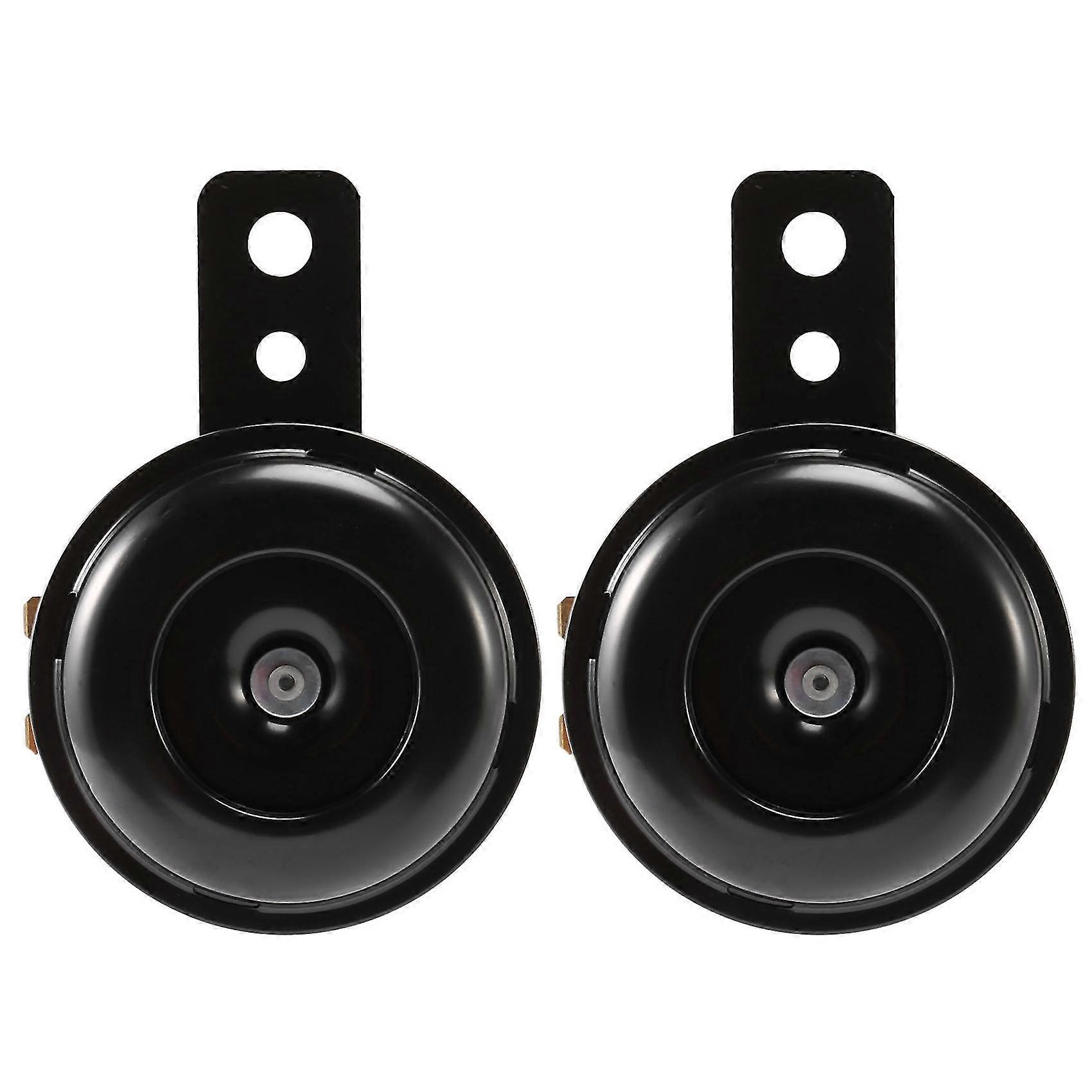 2x 6v Schwarze Elektrische Hupe Für Auto, Motorrad, Lkw, Fahrzeug