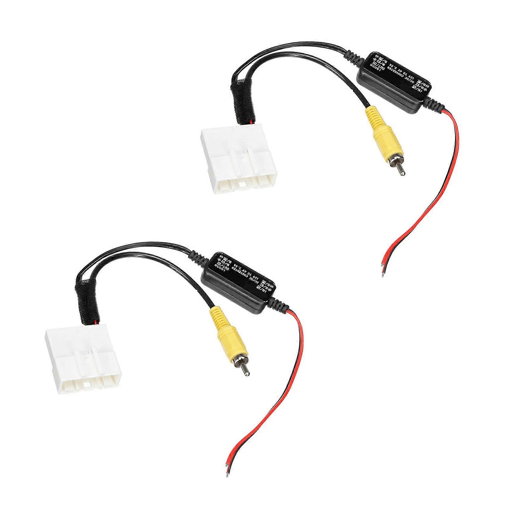 2x24-poliger Autokamera-adapter, Rückfahrkamera-kabelanschluss An Gps-head-unit-kabel Für Kluger