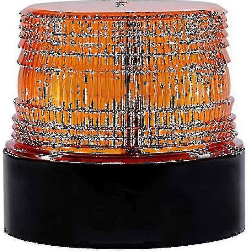 12v Led Drahtloses Magnetisches Blitzlicht, Blinkende Notsignalleuchten (orange)