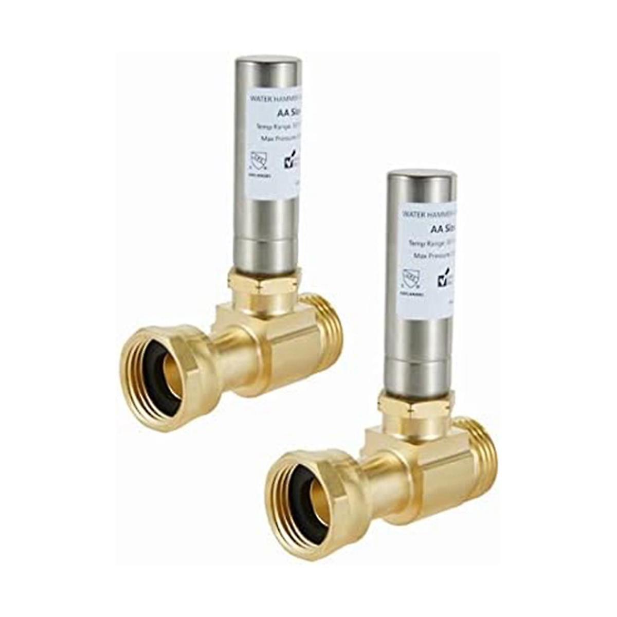 S-241 Edelstahl-wasserschlageliminator Für Waschmaschinen, 3/4 Zoll Drehgelenk, 2 Stück