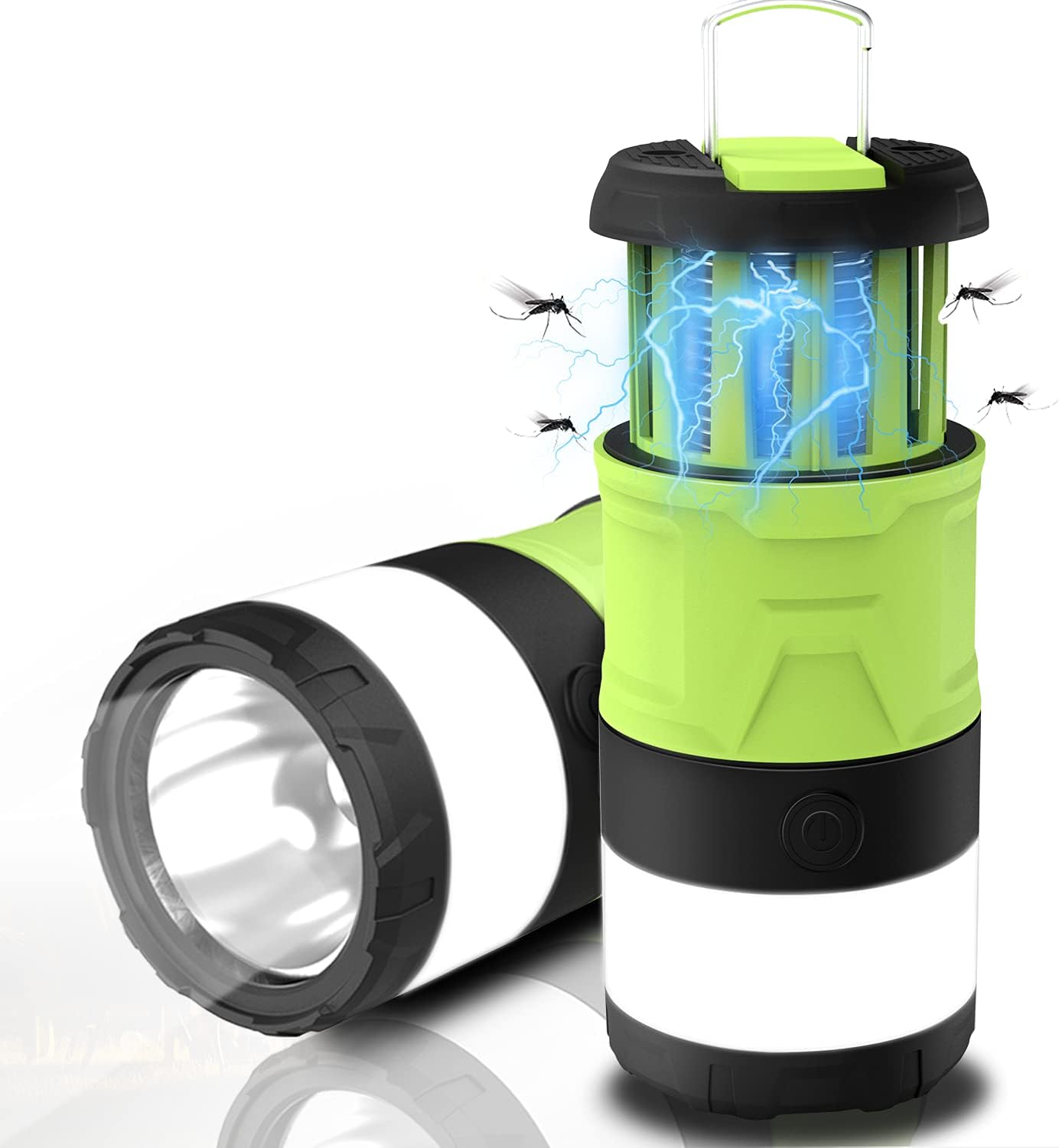 Led-campinglicht, Faltbare Campinglaterne, Insektenschutz-mückenschutzlampe, Wiederaufladbarer Akku, Multi-taschenlampe, Ipx4, Wasserdicht, Tragbar, Für Den Außenbereich, Mit Magnetischen 3 Beleuchtun