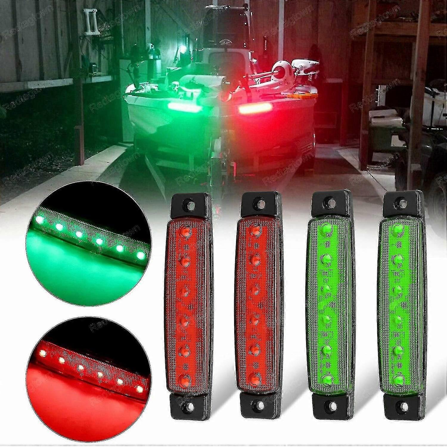 Rot-grüne Bootsnavigations-led-leuchten, Hecklichter, Bootslichter