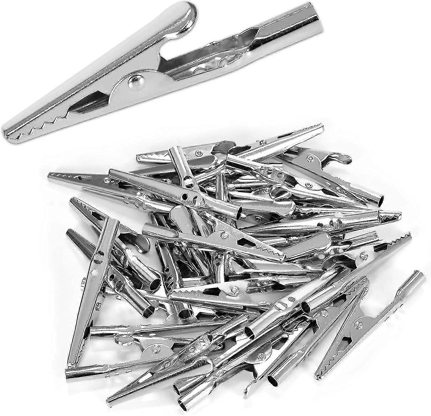 60 Stück Metall-krokodilklemmen, Metall-test-krokodilklemmen, Draht-krokodilklemmen, Elektrische Krokodilklemmen, Elektrische Krokodilklemmen Für Autom