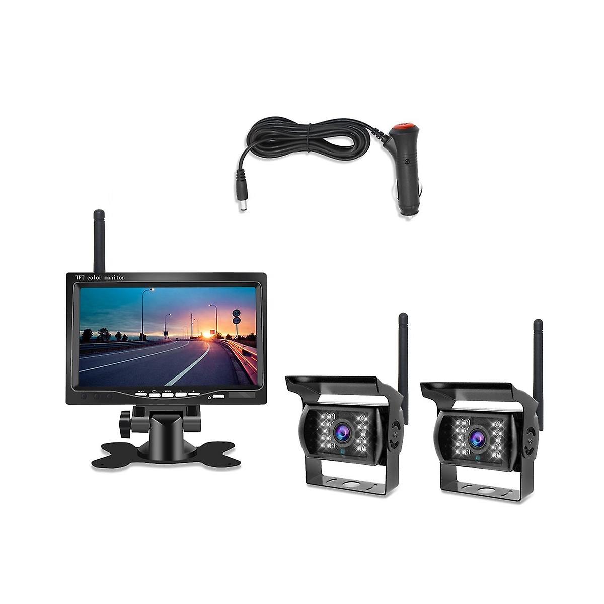 7inwireless Vehicle Monitor Expected 2 Rückfahrkamera-kit Tft-lcd-monitor Einparkhilfe Für B
