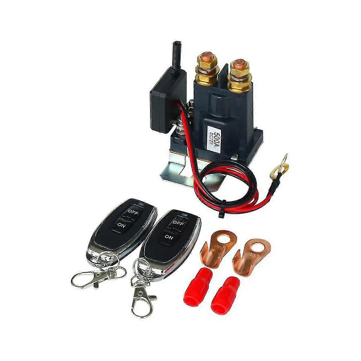 12v 500a Verbesserter Fernbatterie-trennschalter Für Auto-lkw-wohnmobil-batterieschalter-isolator Mit 2