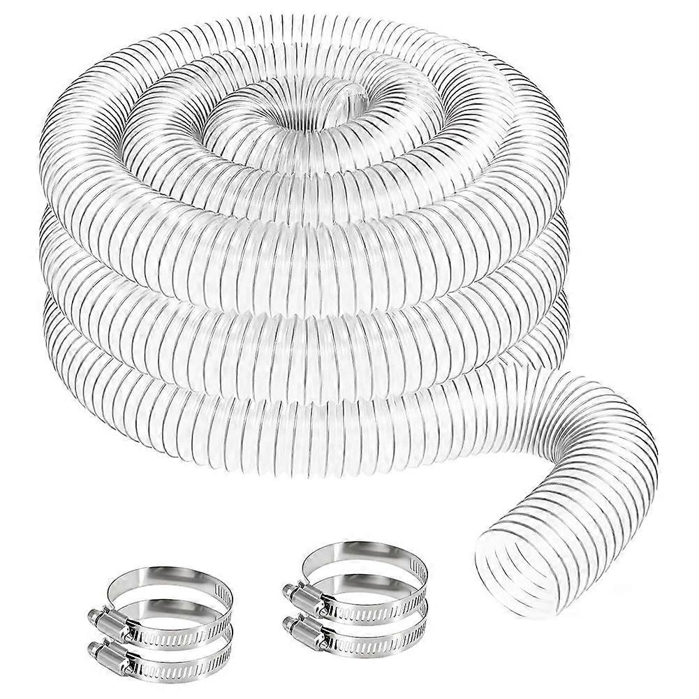 50 Mm Transparenter Pvc-staubsaugschlauch, Universalschlauch Für Werkstattstaubsauger Und Teichpumpen
