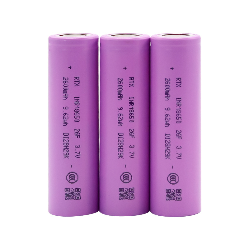 3er-packung 18650 3,7v 2600mah 3c Lithium-ionen-akkus (7800mah Gesamtkapazität)