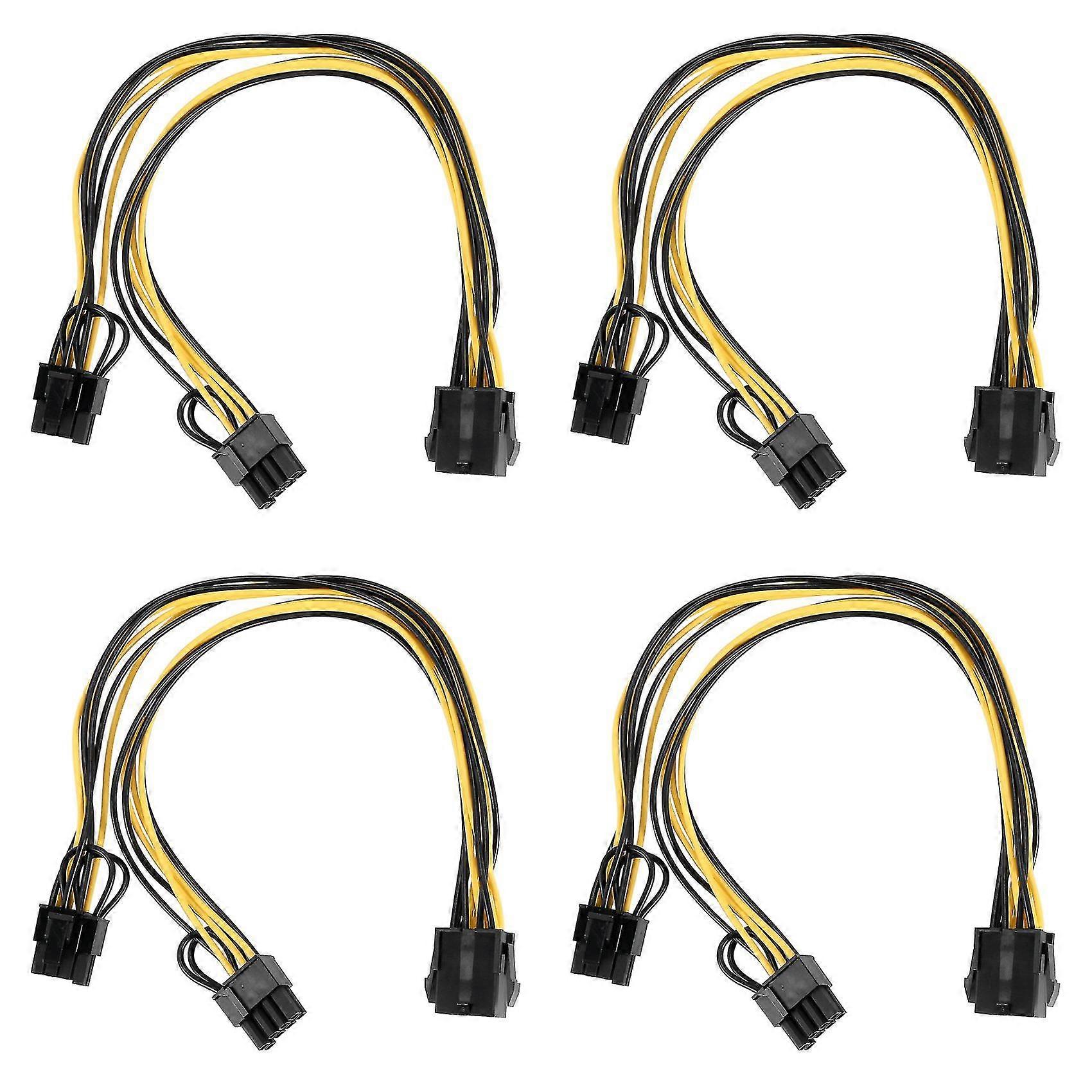 4 Stück 8 Pin Pci-e Auf 2 Pci-e 8 (6+2) Pin Kabel, Splitter Pci Grafikkartenanschluss Gpu Kabel