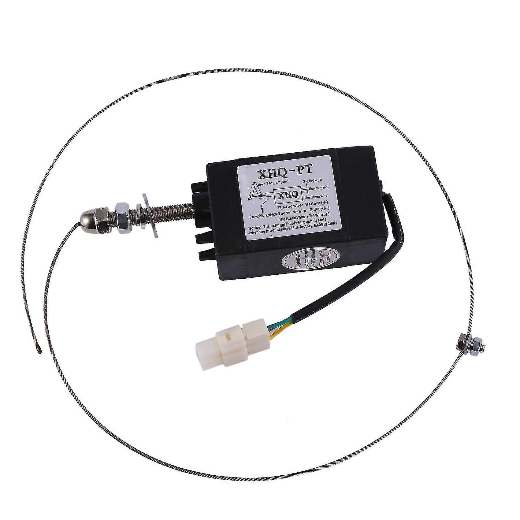 Öffnen Sie Den 12-v-motor Am Ce-pt-motorstopp-magnetventil Am Traktionstyp Flameout I