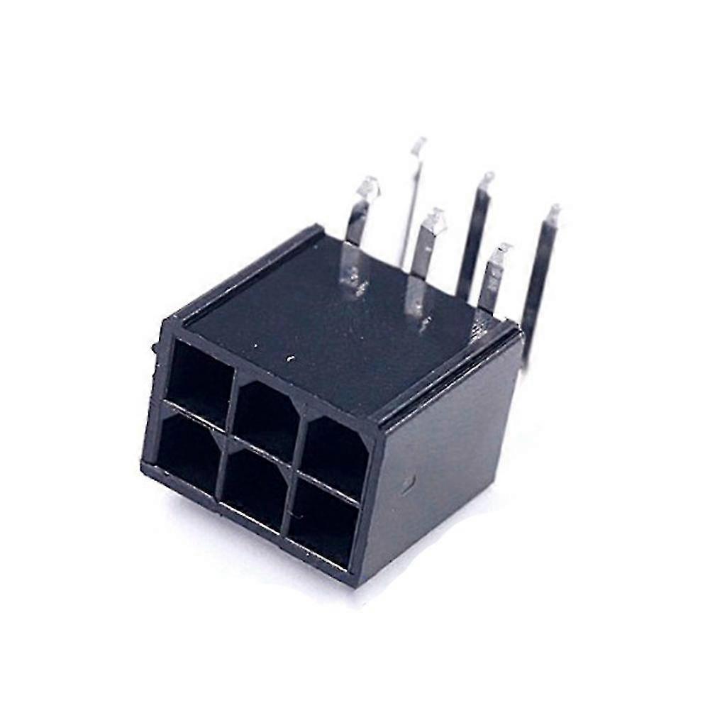 5557 4,2mm 6p 6pin Buchse Gebogene Nadel Pc Computer Atx Karte Gpu Pci-e Pcie Stecker 100p