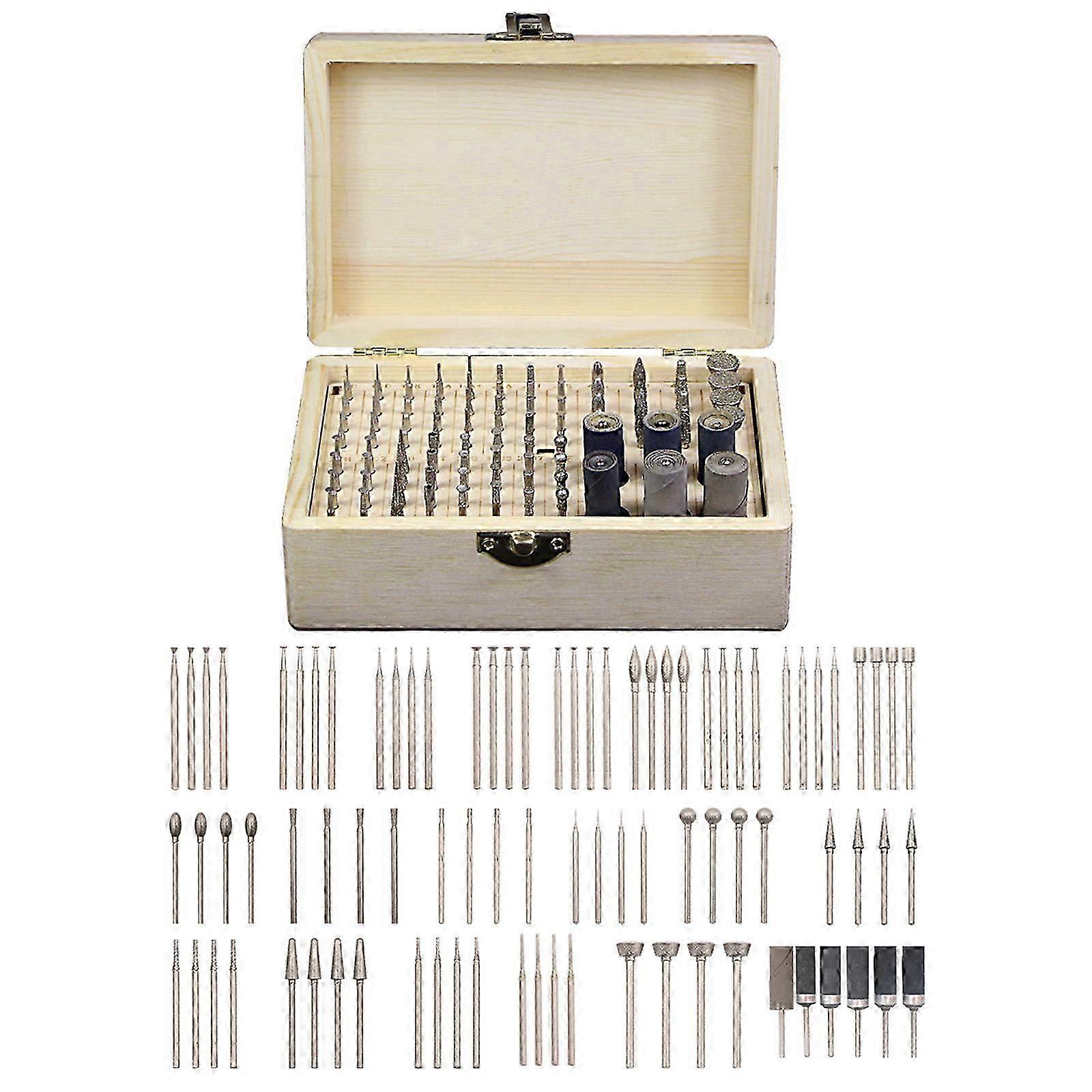 Zubehörset Für Drehwerkzeuge, 86-teilig, Diamantbohrer, Polierset Zum Schleifen, Polieren, Schneiden, Schnitzen Auf Holz, Stein, Schmuck, Glas, Keramik Mit Wo